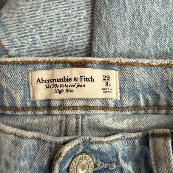 Abercrombie & Fitch Sky Blue High Rise Jeans - Picture 3 of 4